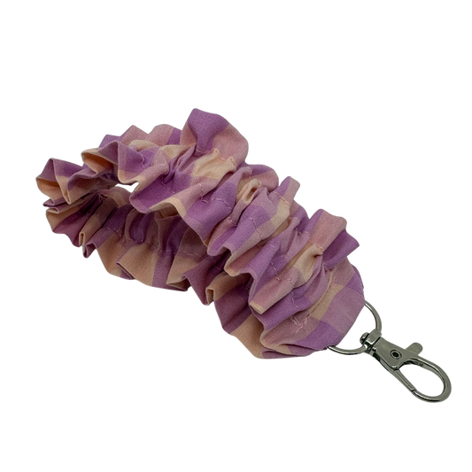 Cotton Keychain Wrist Ruffle Scrunchie