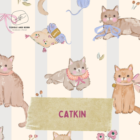 Catkin - Bamboo Backed Bandana Bib