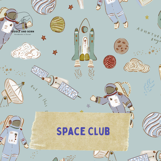 Space Club - Cuffed Romper