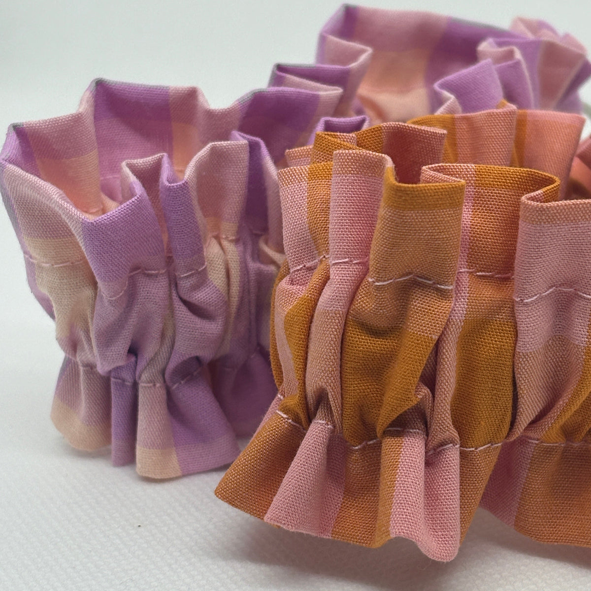 Cotton Keychain Wrist Ruffle Scrunchie