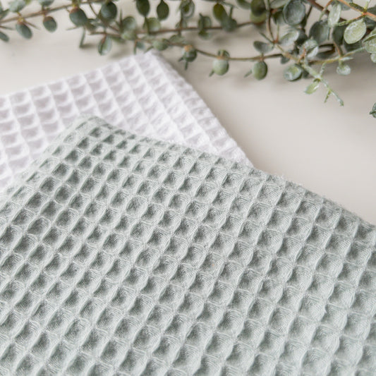 Bamboo & Cotton Waffle Cloths